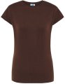 Goedkope Dames T-shirt JHK Regular Comfort Chocolate